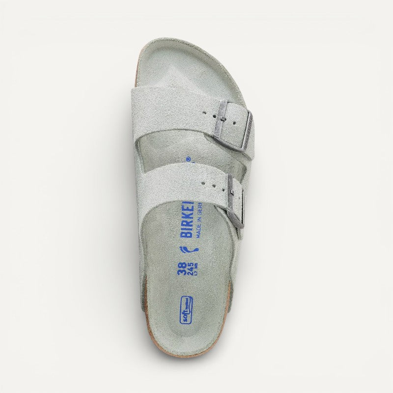 Arizona Soft Footbed Sage Suede Leather Narrow