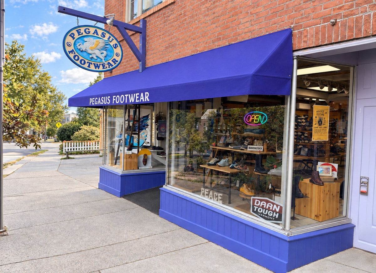 Pegasus Footwear Woodstock storefront