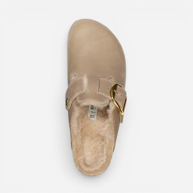 Boston Big Buckle Tobacco Oiled Leather Narrow