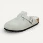 Boston Soft Footbed Sage Suede Leather Narrow