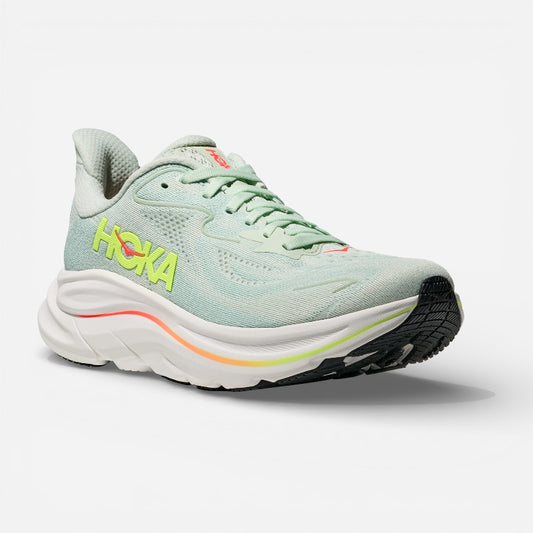WOMEN'S CLIFTON 10 SEAGLASS/NEONFLAME
