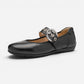 Begonia Black Calf Leather