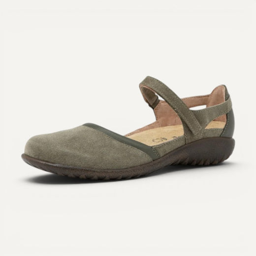 NAOT Tekapo Mary Jane Green Leather