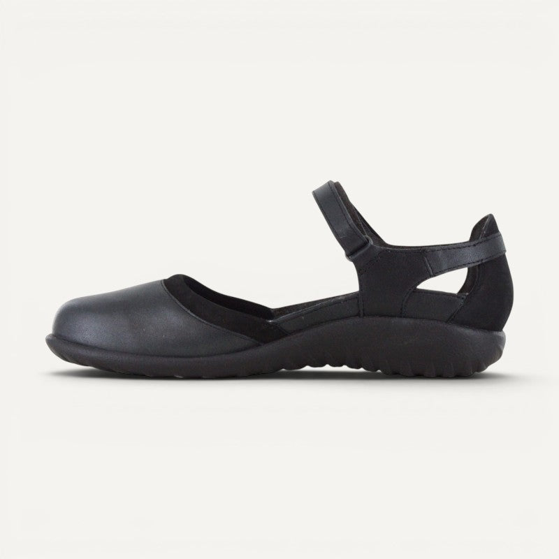 tekapo mary jane black leather combo