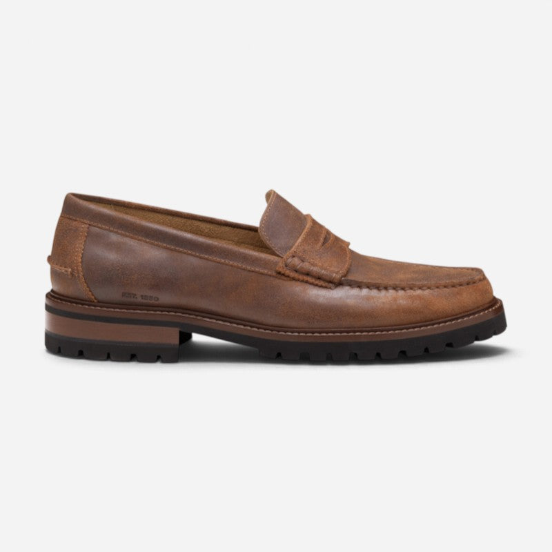 Men's Collier Penny Loafer Brown Leather