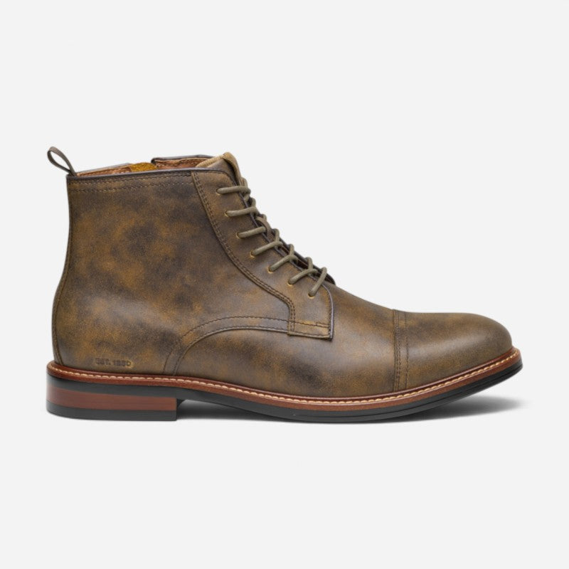 Men's Xc+ Durham Cap Toe Boot Dark Brown Waterproof Leather