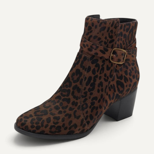 Rebecca Heel Boot Leopard
