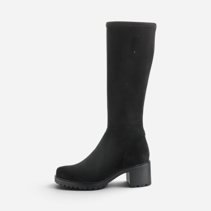 Isen Waterproof Black Suede