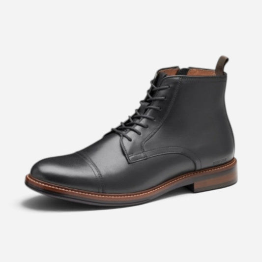 Men's XC+ Durham Cap Toe Boot Black Waterproof Full Grain
