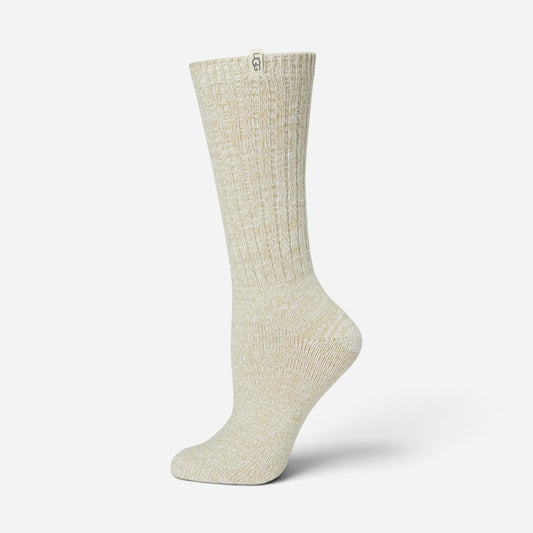 Rib Knit Slouchy Crew Muted Brass
