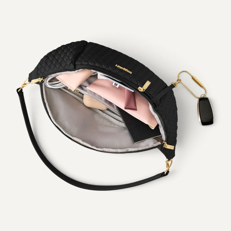 Stanton Woven Crossbody Black