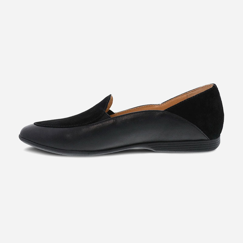 Lace Black Glazed Kid Leather