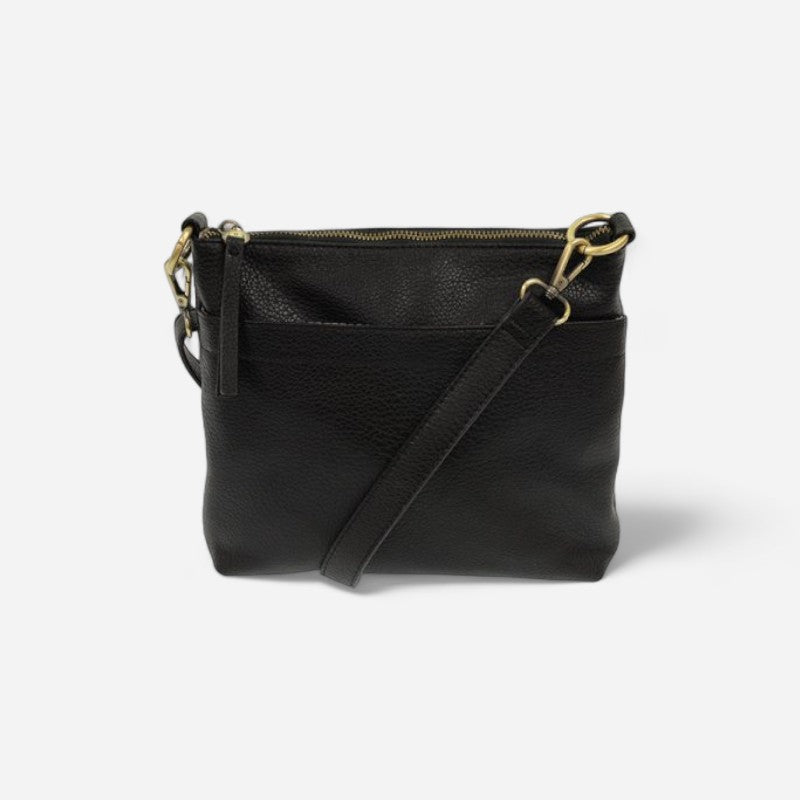 Layla Top Zip Crossbody Bag Black