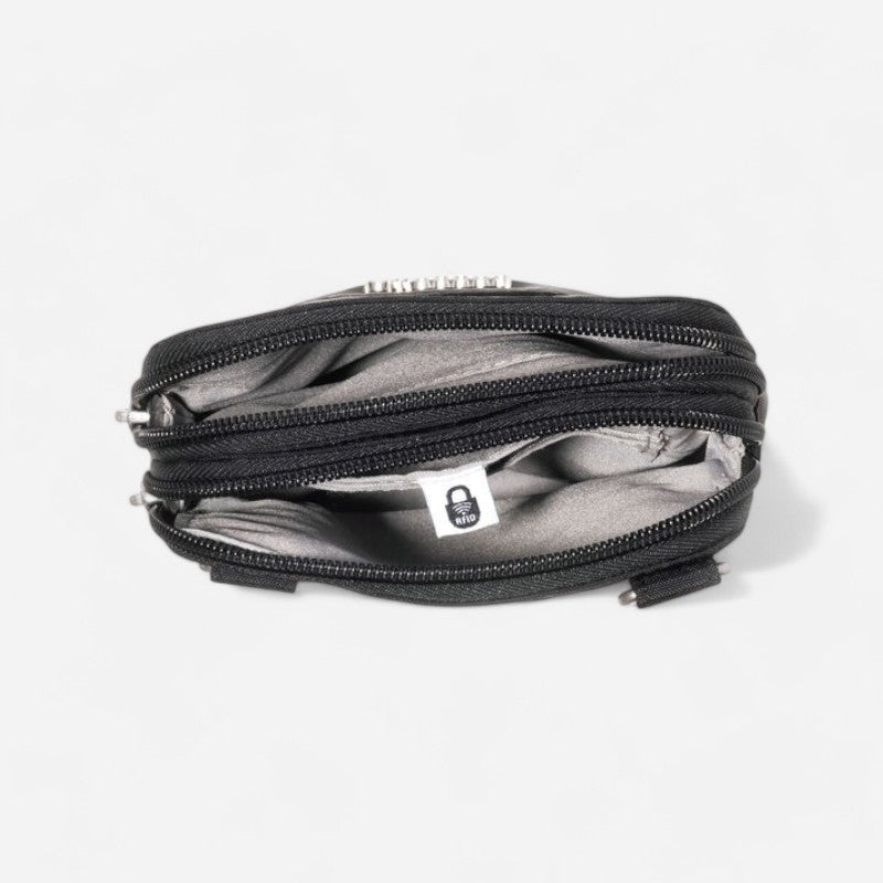 Modern Take Two RFID Crossbody Black