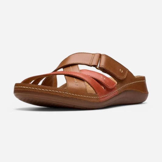 Cecily Slide Tan Combi