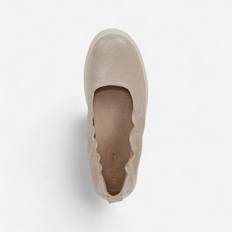 Uptown Ballet Gold Leather
