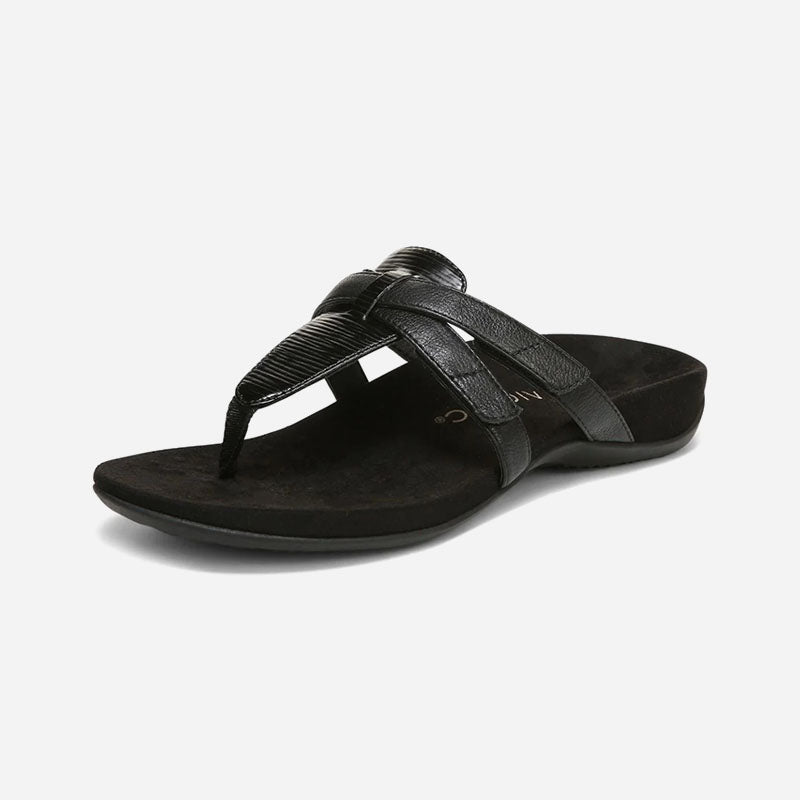 Karley Black Wavy Syn Leather