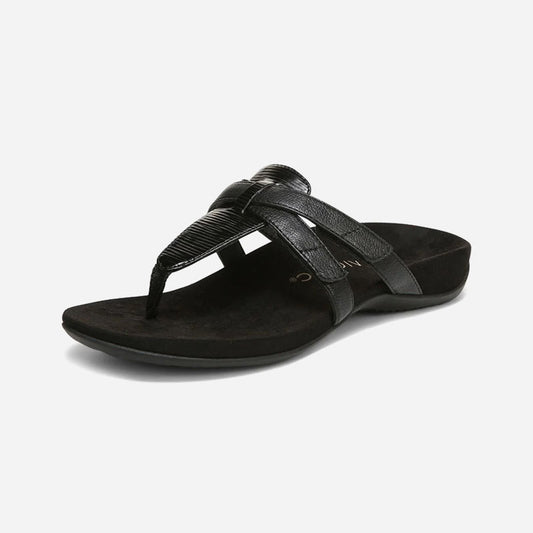 Karley Black Wavy Syn Leather