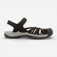 Women's Rose Sandal Black/Neutral Grey