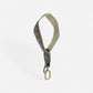 1.5 Floral Swag Wristlet Keychain Grey"