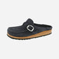 Buckley Navy Suede Leather Narrow