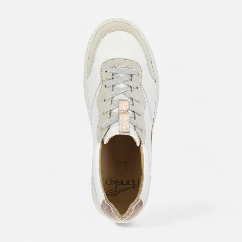 Josey White/Rose Gold Nappa