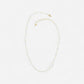 16 Bar Beads Necklace White"