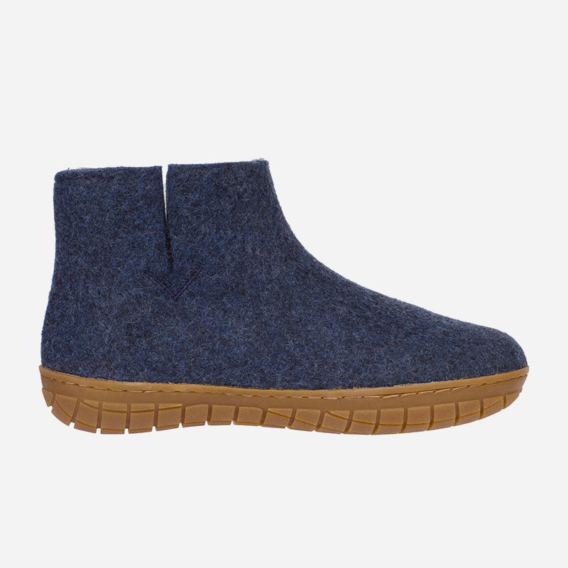 Low Boot Grey Rubber