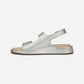 Madera Silver metallic Leather