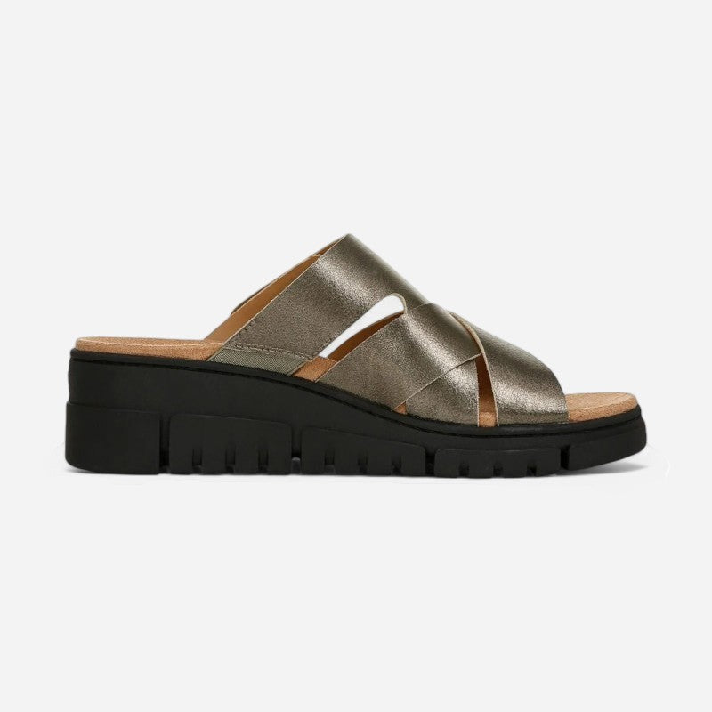 Uptown Sunset Gunmetal metallic Leather