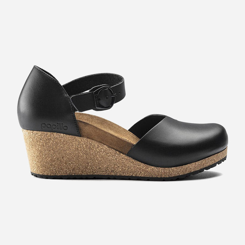Mary Black Leather Narrow