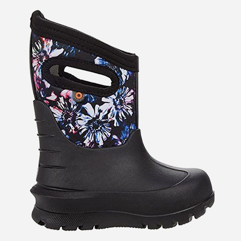 Kids Neo-Classic Real Flowers Black Multi
