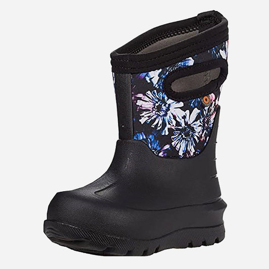 Kids Neo-Classic Real Flowers Black Multi