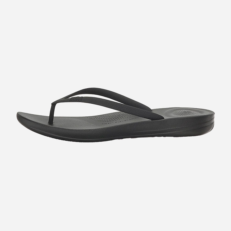 Iqushion Ergonomic Flip-Flops All Black